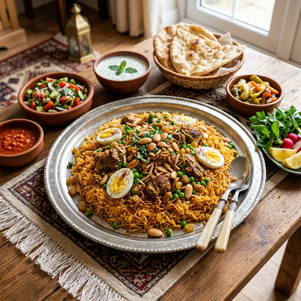 Festive Kurdish Spiced Biryani Feast