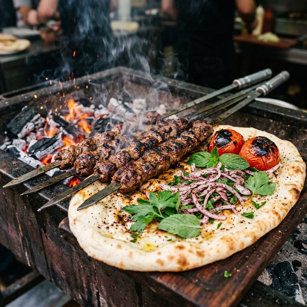 Authentic Erbil Charcoal Lamb Kebab