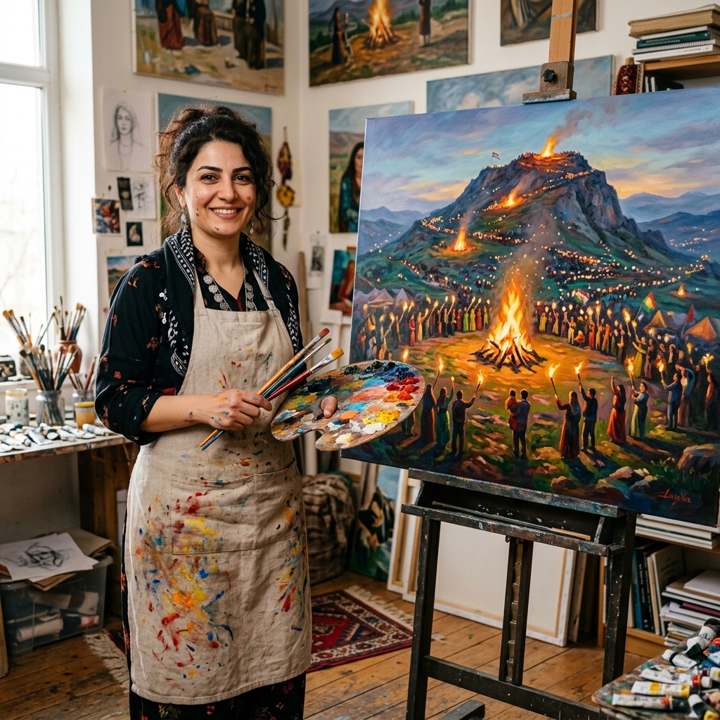 Kurdish Visual Artist — هونەرمەند (Hunermend)